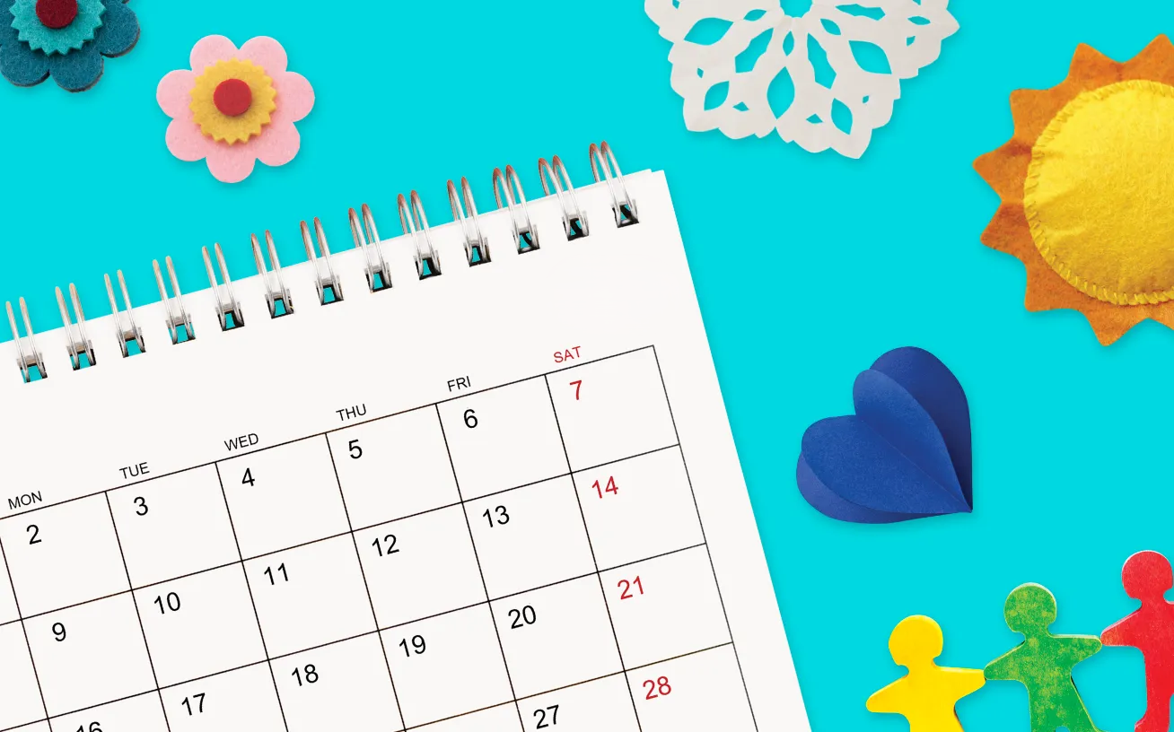 You teacher calendar, full of important key dates in the school year