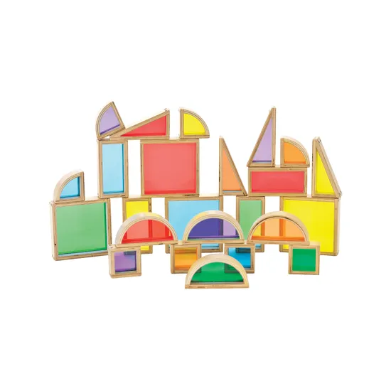 Natural Spaces - See Through Coloured Blocks -24 Pieces