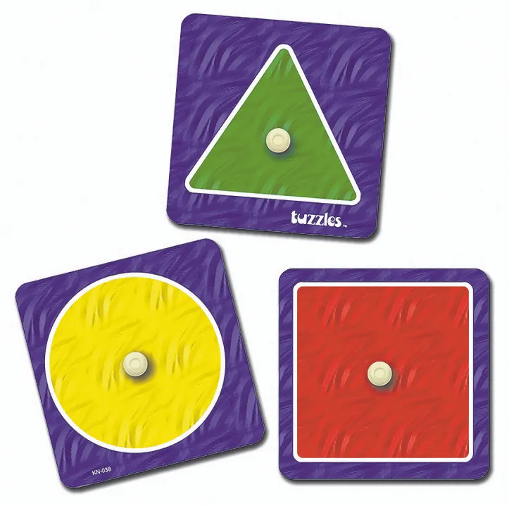 Tuzzles Wooden 1pce Shape Knobs Puzzle Set