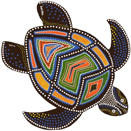 Tuzzles Aboriginal Art Turtle Floor Puzzle 22 Pieces MTA Catalogue