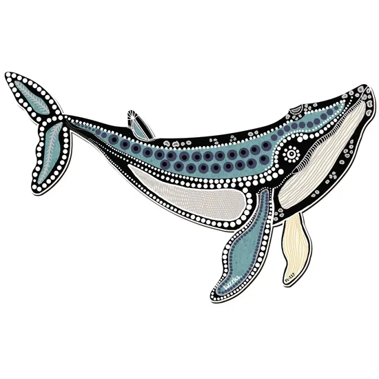 Aboriginal Whale Floor Puzzle 48 Pieces