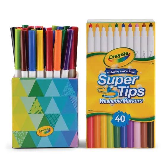 Crayola Super Tips Washable Markers Pack of 40