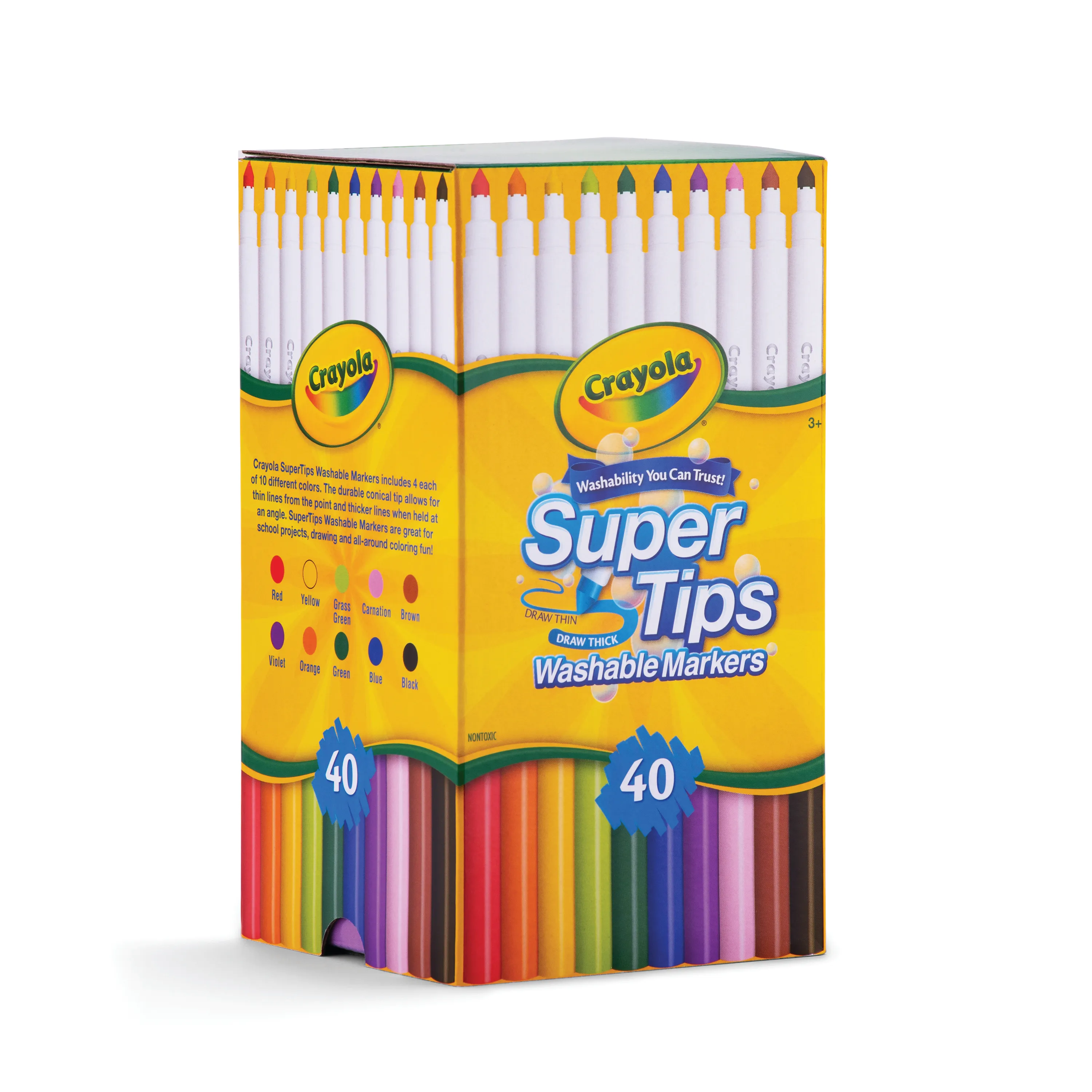Crayola Super Tips Washable Markers Pack of 40