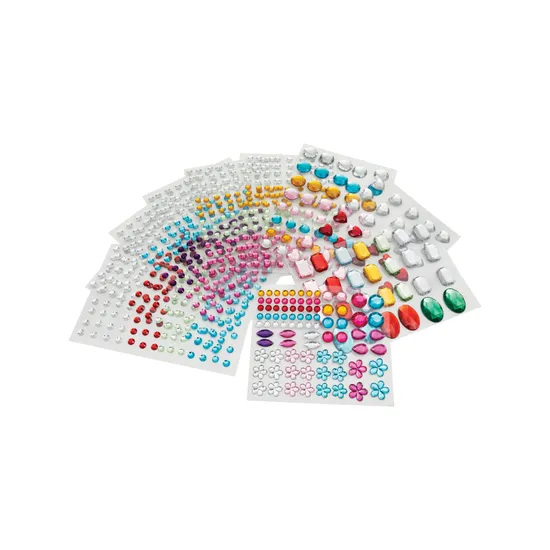 Adhesive Assorted Rhinestones - Pack of 950