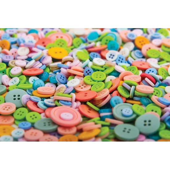Pastel Assorted Buttons - 600 g 