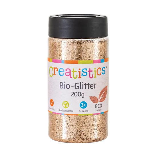 Creatistics Bio-Glitter 200 g - Rose Gold