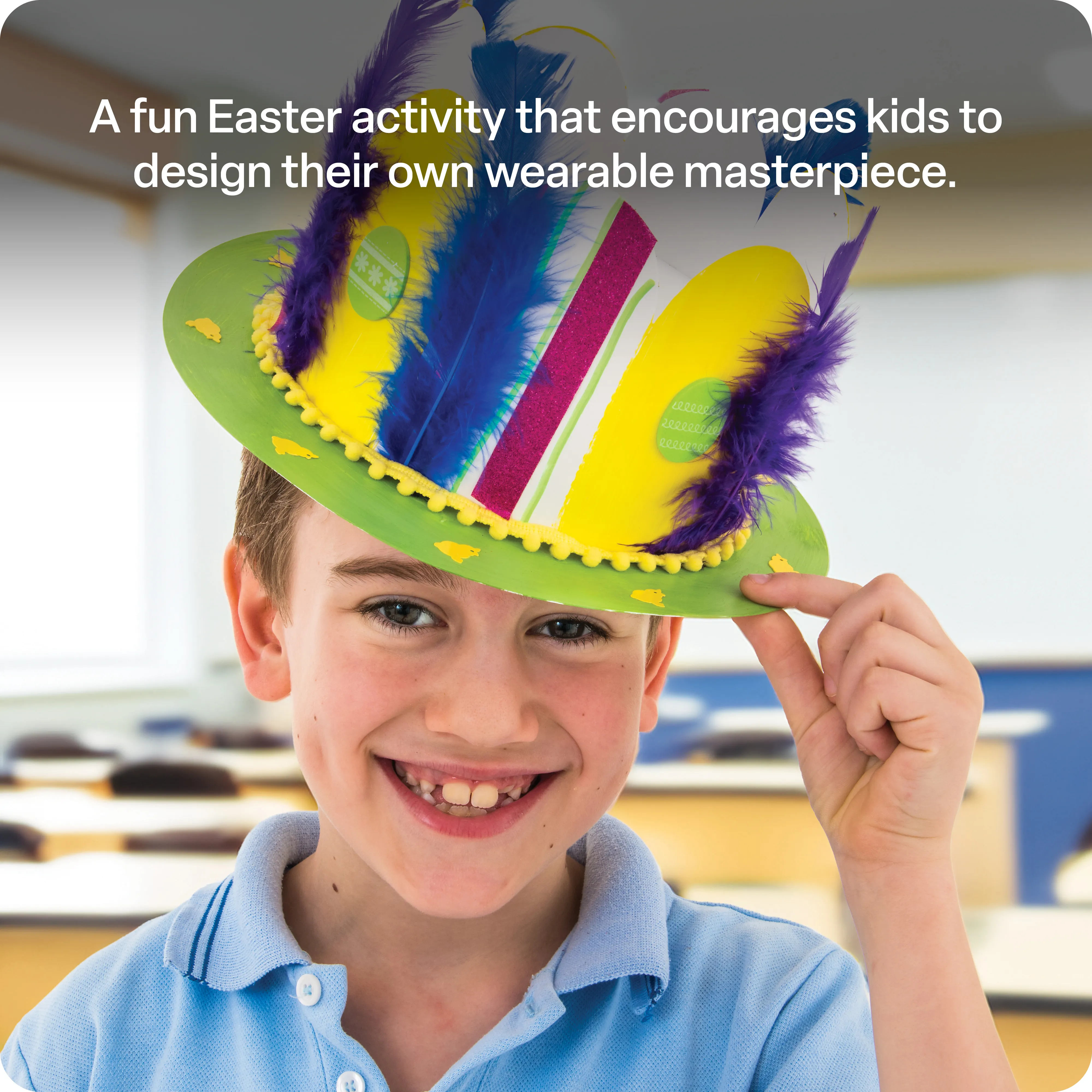 Cardboard Easter Hat Pack of 10