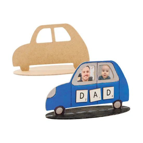 Wooden Car Frame - Pack of 10