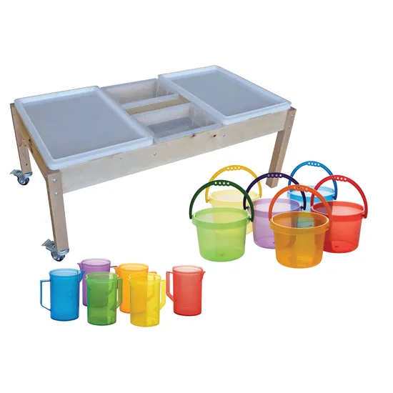 Water Play Play Doh Table Big W Wooden Sand Water Table With