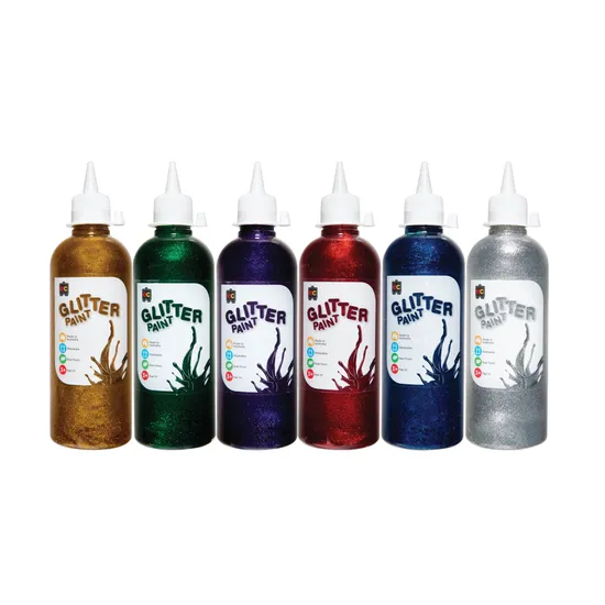 Glitter Paint 500 ml Set of