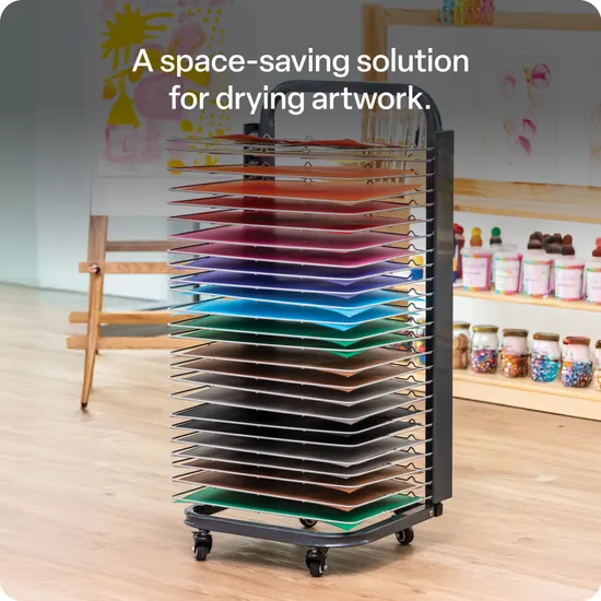 Creatistics Spring-Loaded Drying Rack