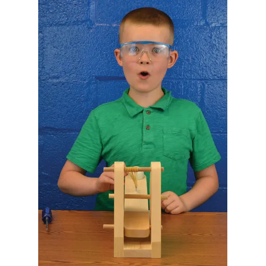 Catapulta De Madera DIY Buki France – Montaje Sin Pegamento, Con Pegatinas Y Bolas De Espuma