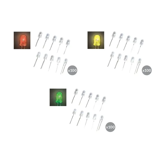Flashing LED - Mixed Colour Set