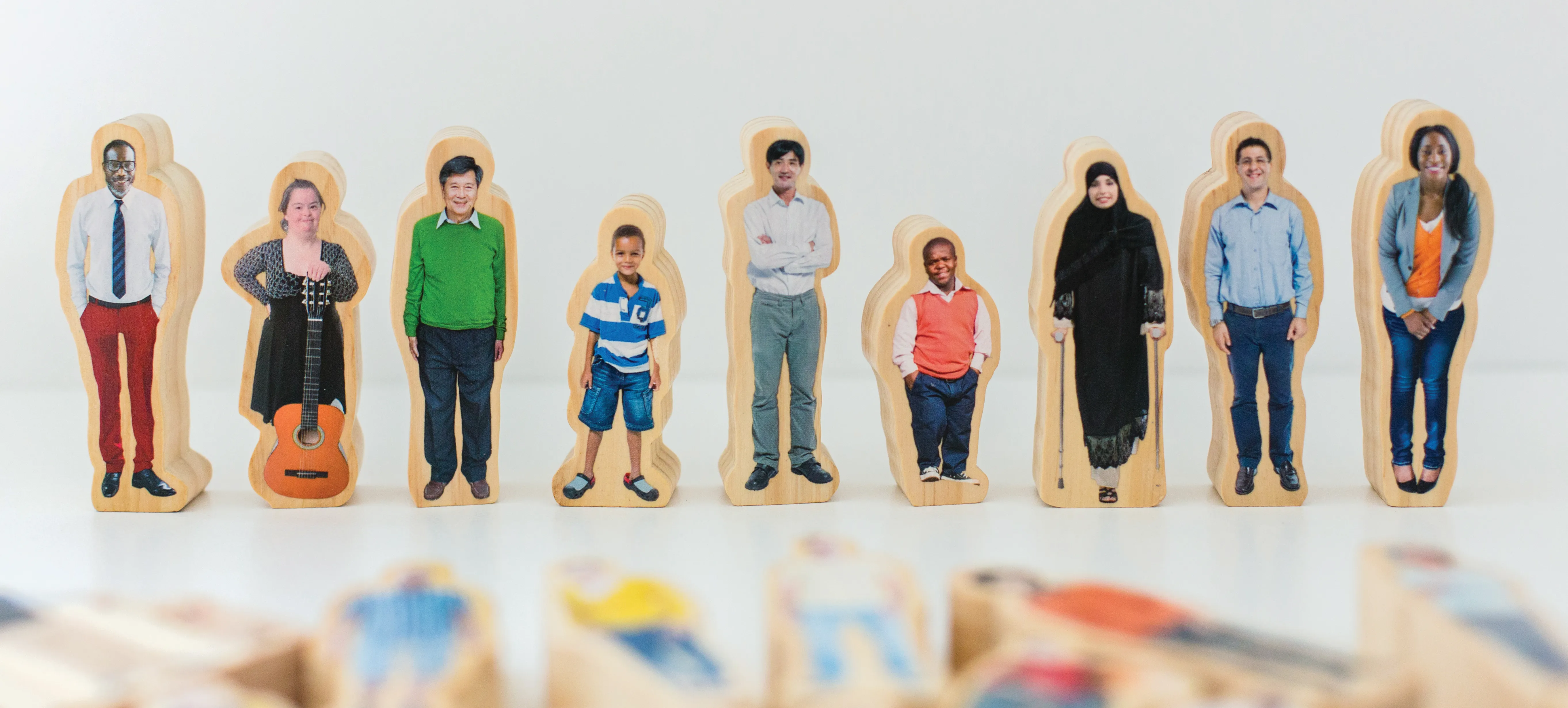model wooden people figures