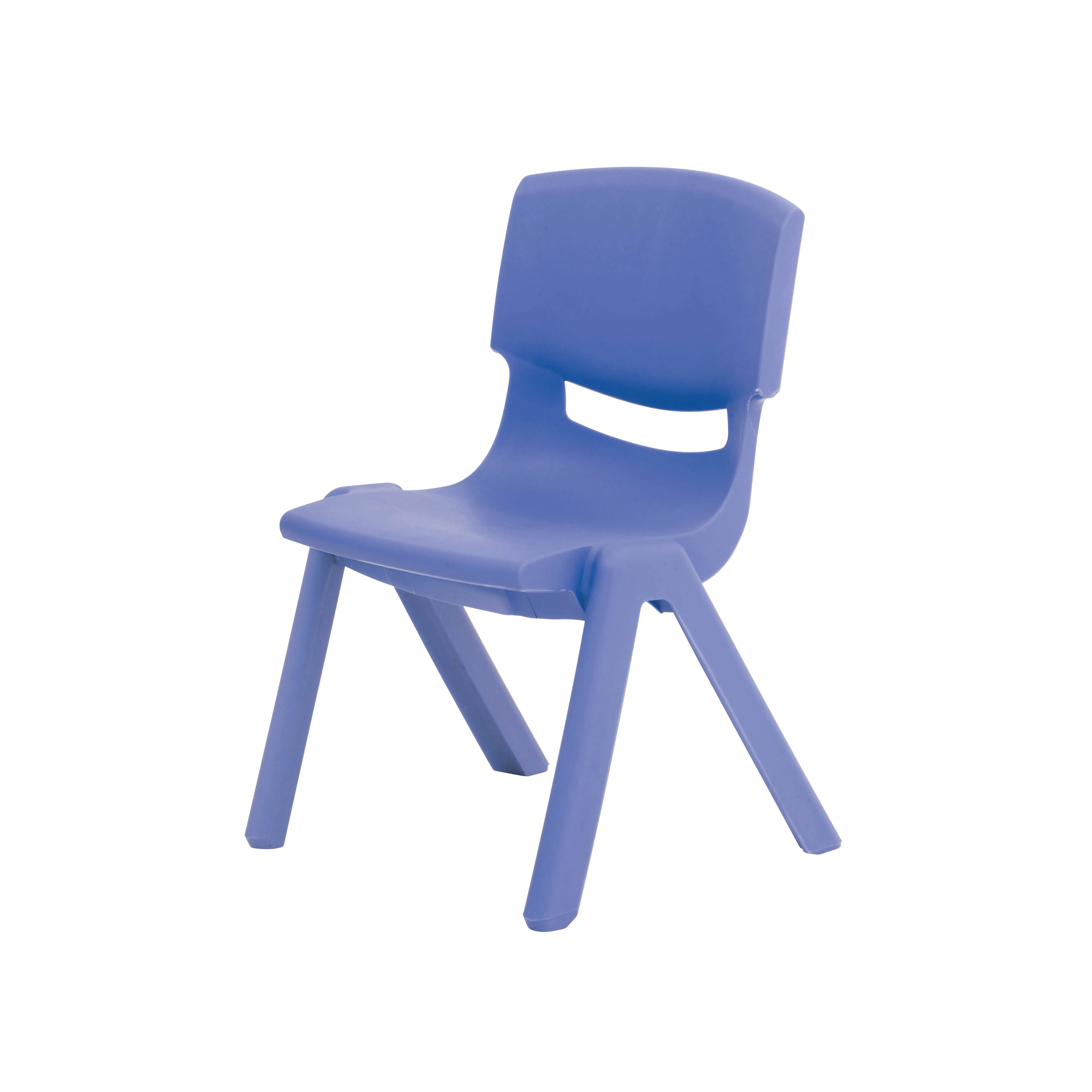 Ergerite Stackable Plastic Student Chair Blue 40 cm Seat Height