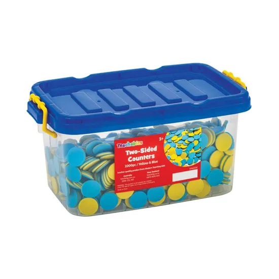 Yellow Counters One Teachables Double-Sided Counters – Yellow & Blue, 1000 Pieces