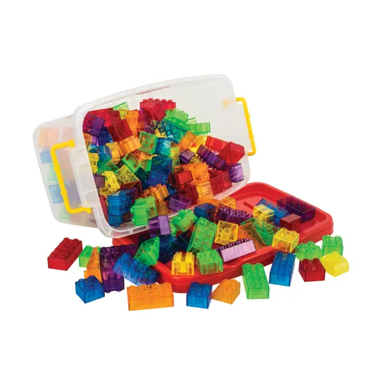 Teachables Large Translucent Building Blocks 180 Pieces