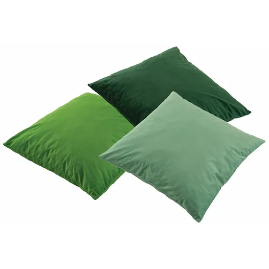 Plain Green Cushions 50 cm Set of