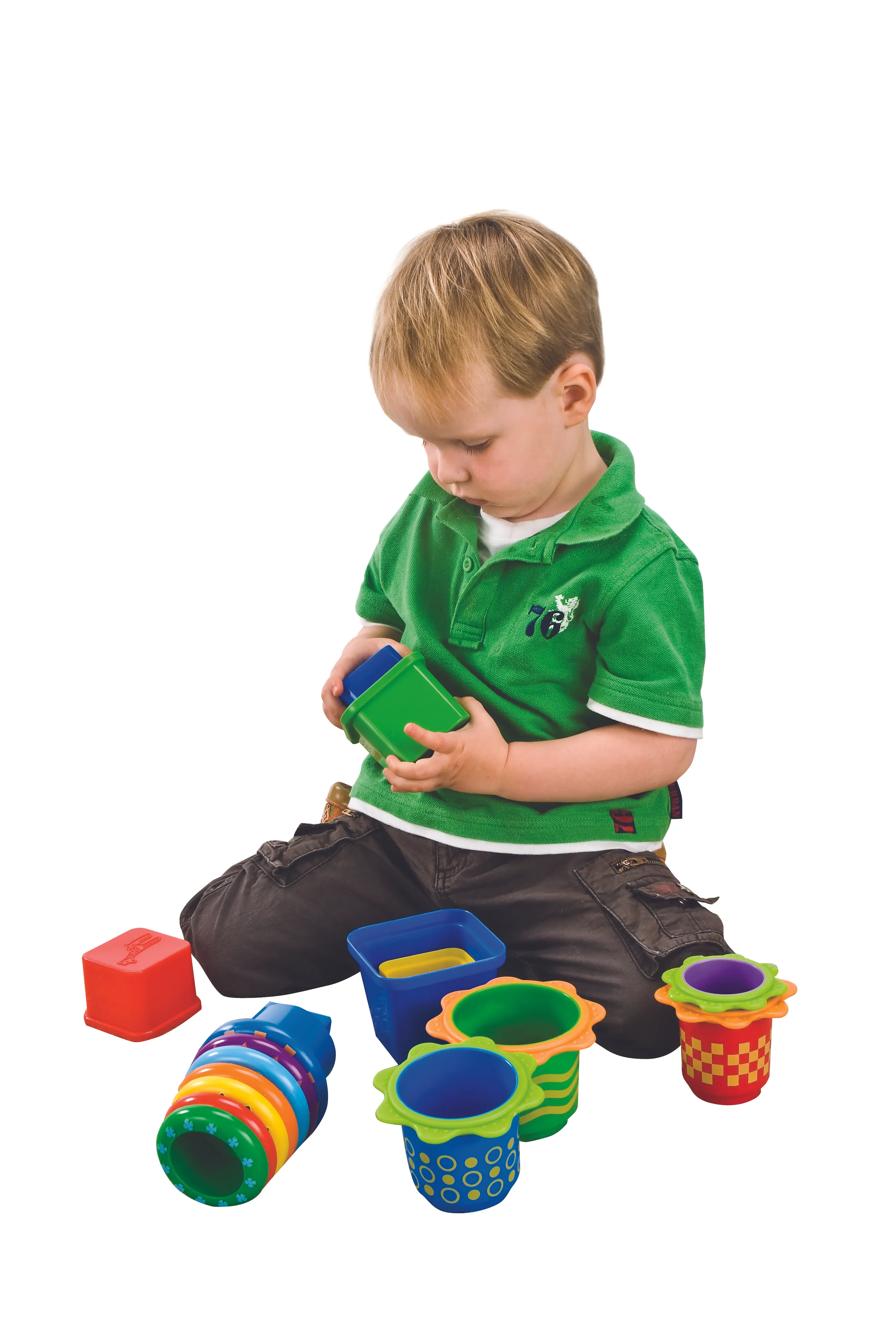 Lakeshore Learning Stack Nest Sensory Toys Set of 16