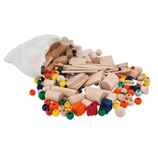 Tabletop Wood Blocks In A Bag