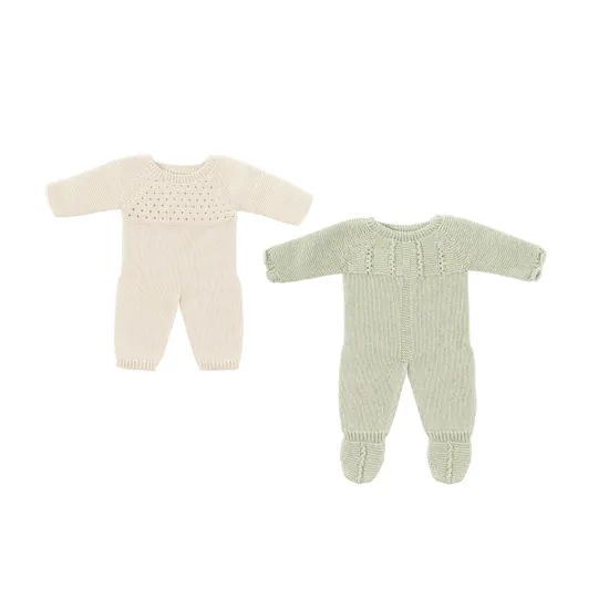 Miniland Knitted Doll Pyjamas 40cm Set of