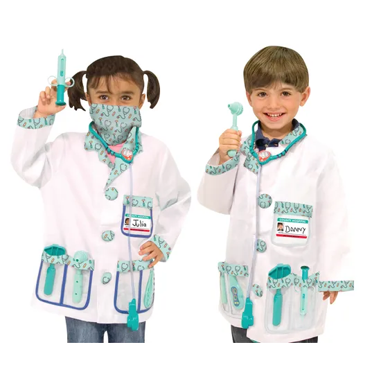 Melissa Doug Doctor Role Play Costume Set Single