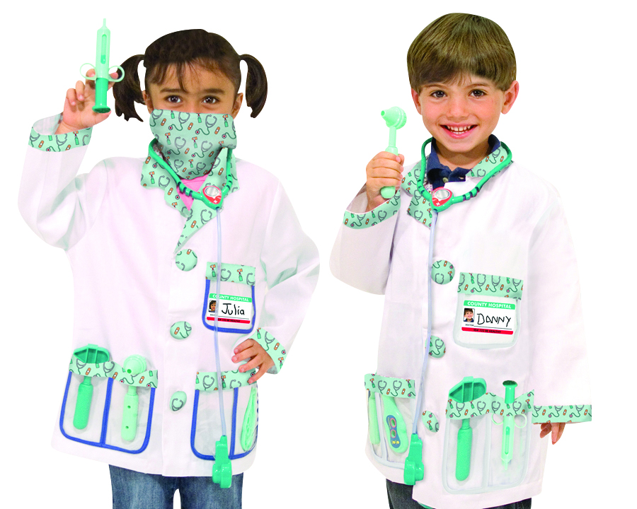 Melissa Doug Doctor Role Play Costume Set Single