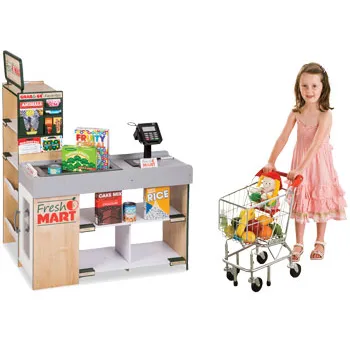 Melissa Doug Grocery Store and Cart Kit