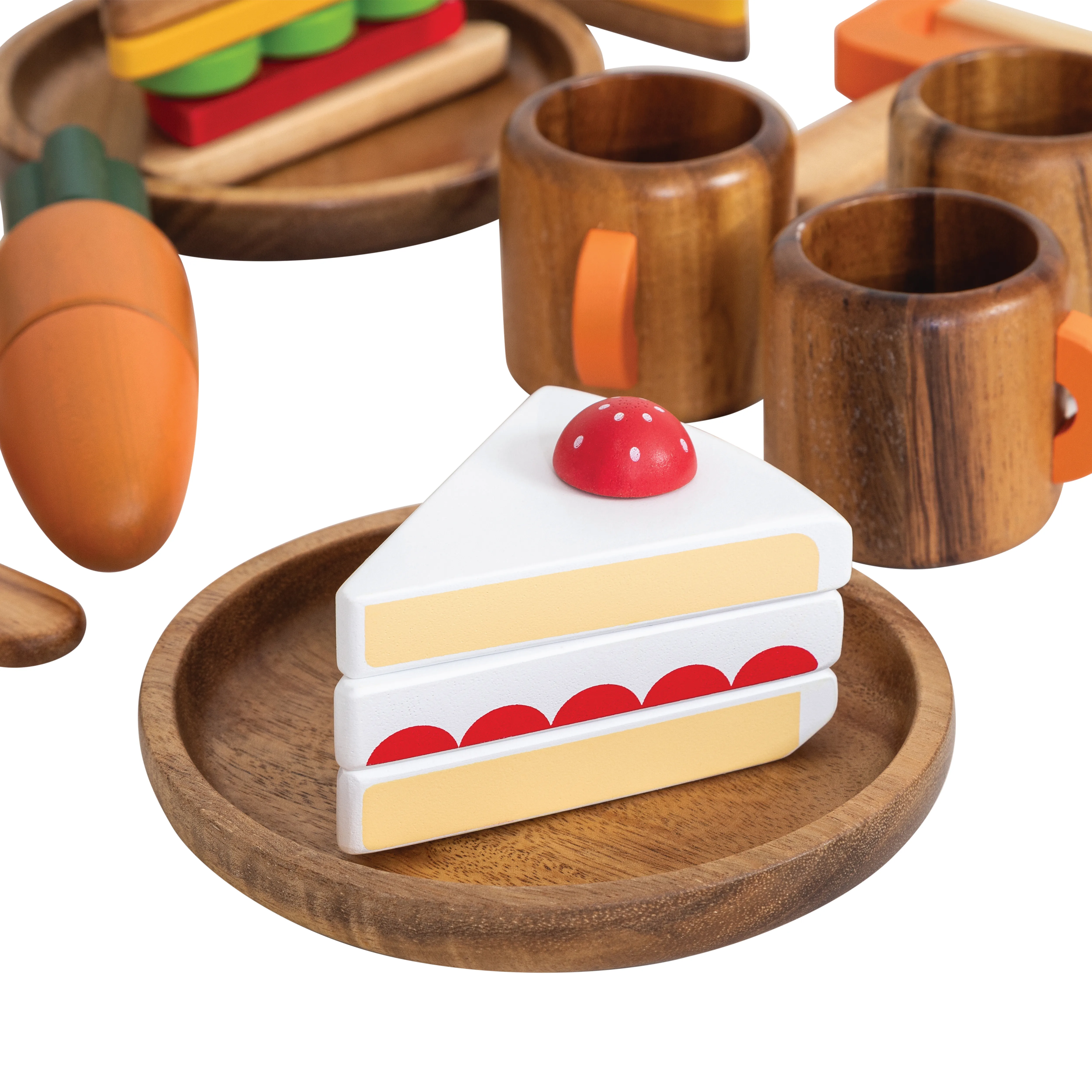 MTA Wooden Food Crockery Set 47 Pieces