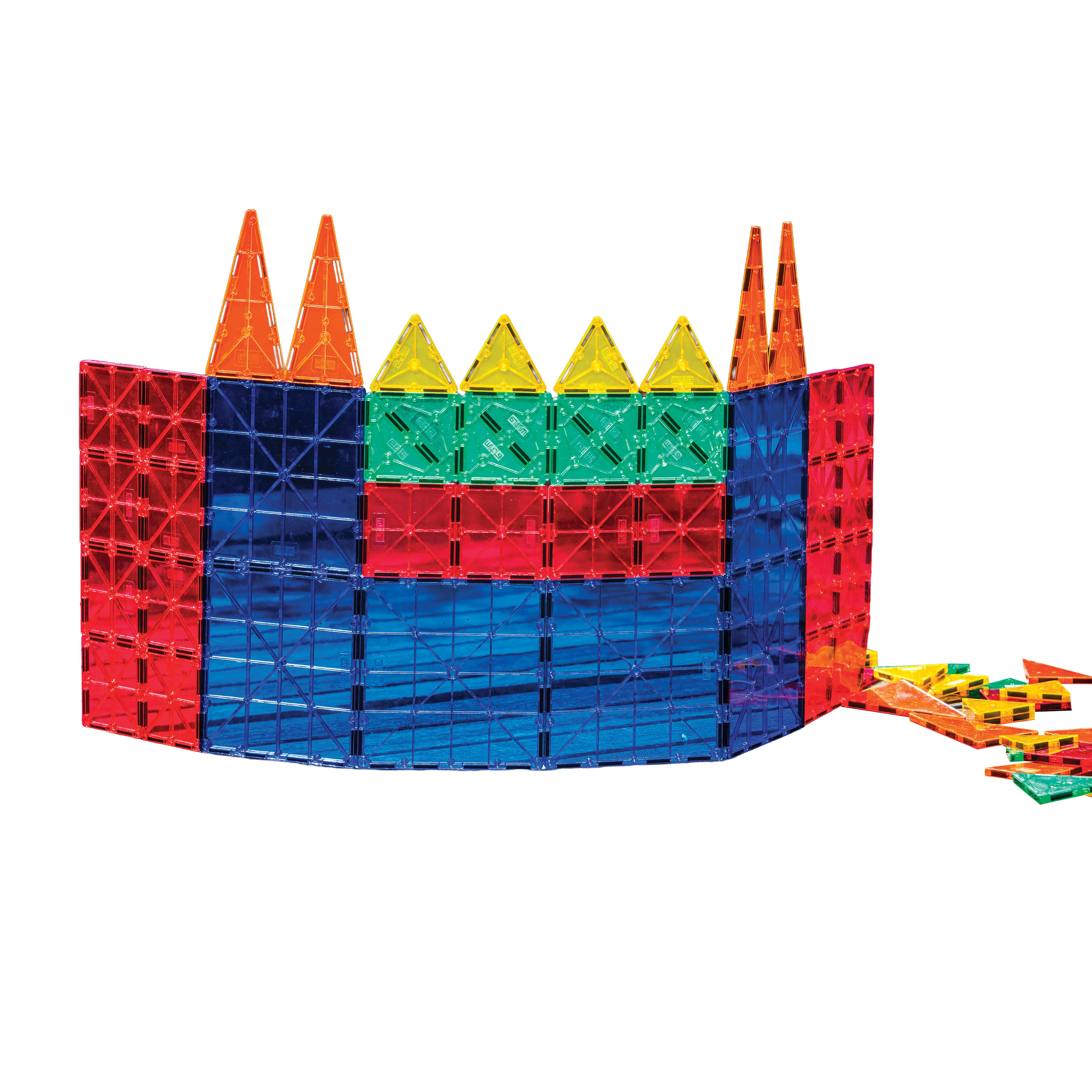 Mag Genius Magnet Tiles 100 Piece Set Includes All The New Magnet Tiles And Clickins To Build The Perfect Castle Includes Clip In Windows And All New Magnet People Mag Genius Magnet Tiles 100 Piece Set Includes All The New Magnet Tiles And Clickins To Build The Perfect Castle Includes Clip In Windows And All New Magnet People