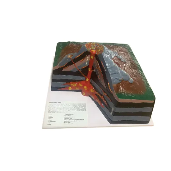 Model of Volcano - 43 x 43 x 17 cm