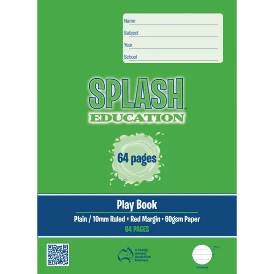 Splash PlayBook 10mm / plain 1 side 64pg