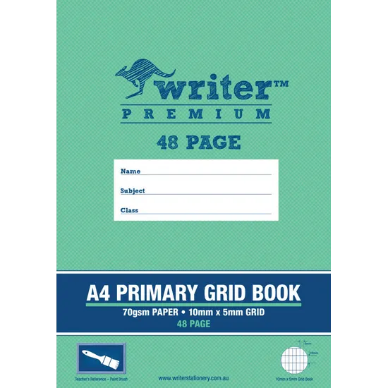 Writer Premium Grid Book A4 10 x 5 mm 48p