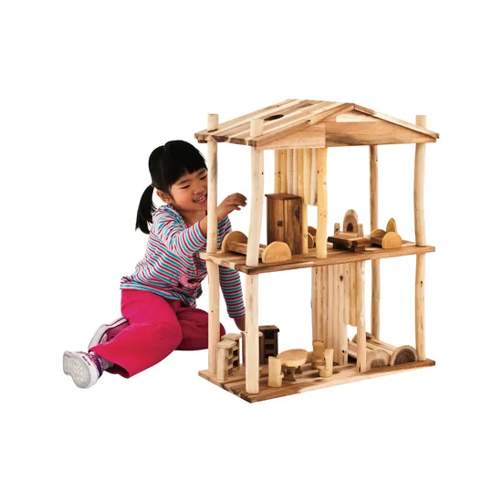 wooden doll house and figure amazon