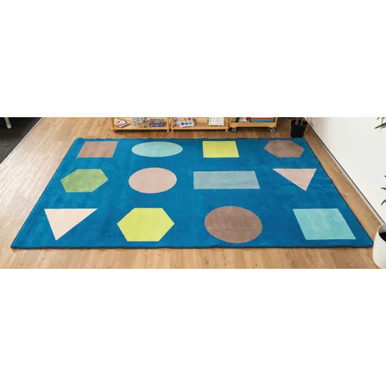 Shape Rug School Learn Your Shapes Rug – 3 x 2m