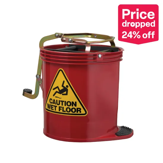 Contractor Mop Wringer Bucket Red – 15 L