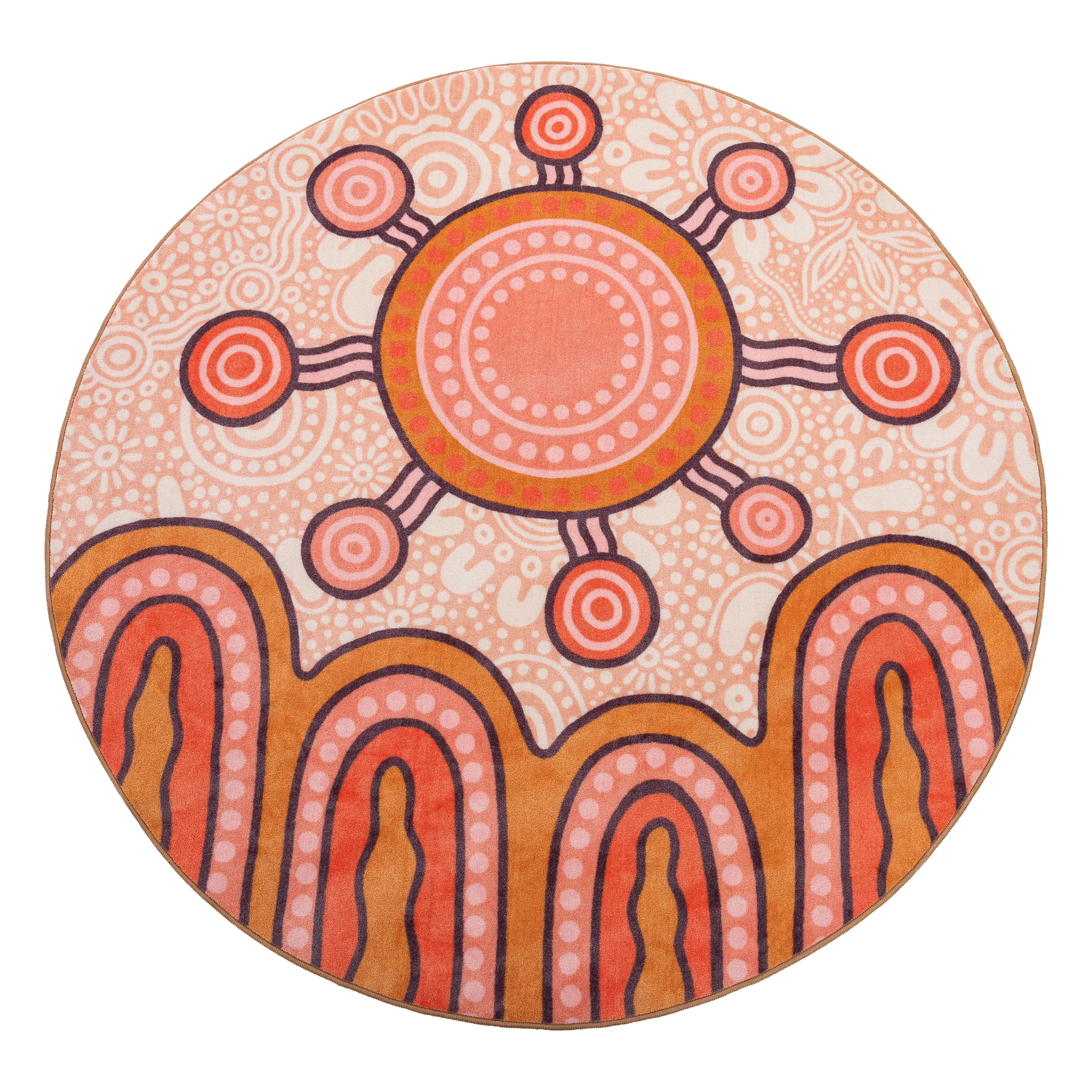 Camp Site Round Rug
