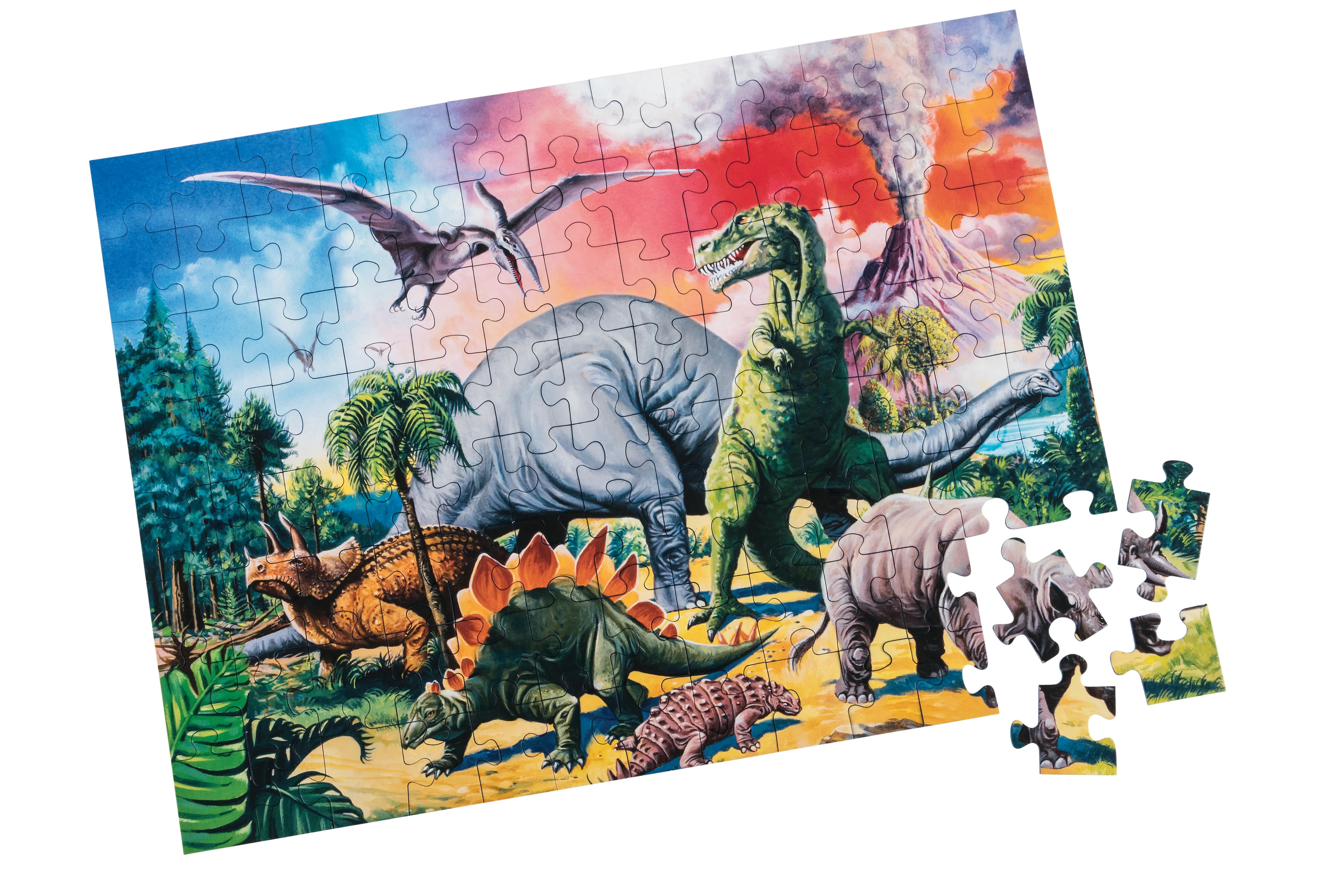 Ravensburger Puzzle 100 p XXL - Au milieu des dinosaures Ravensburger Puzzle 100 p XXL - Au milieu des dinosaures