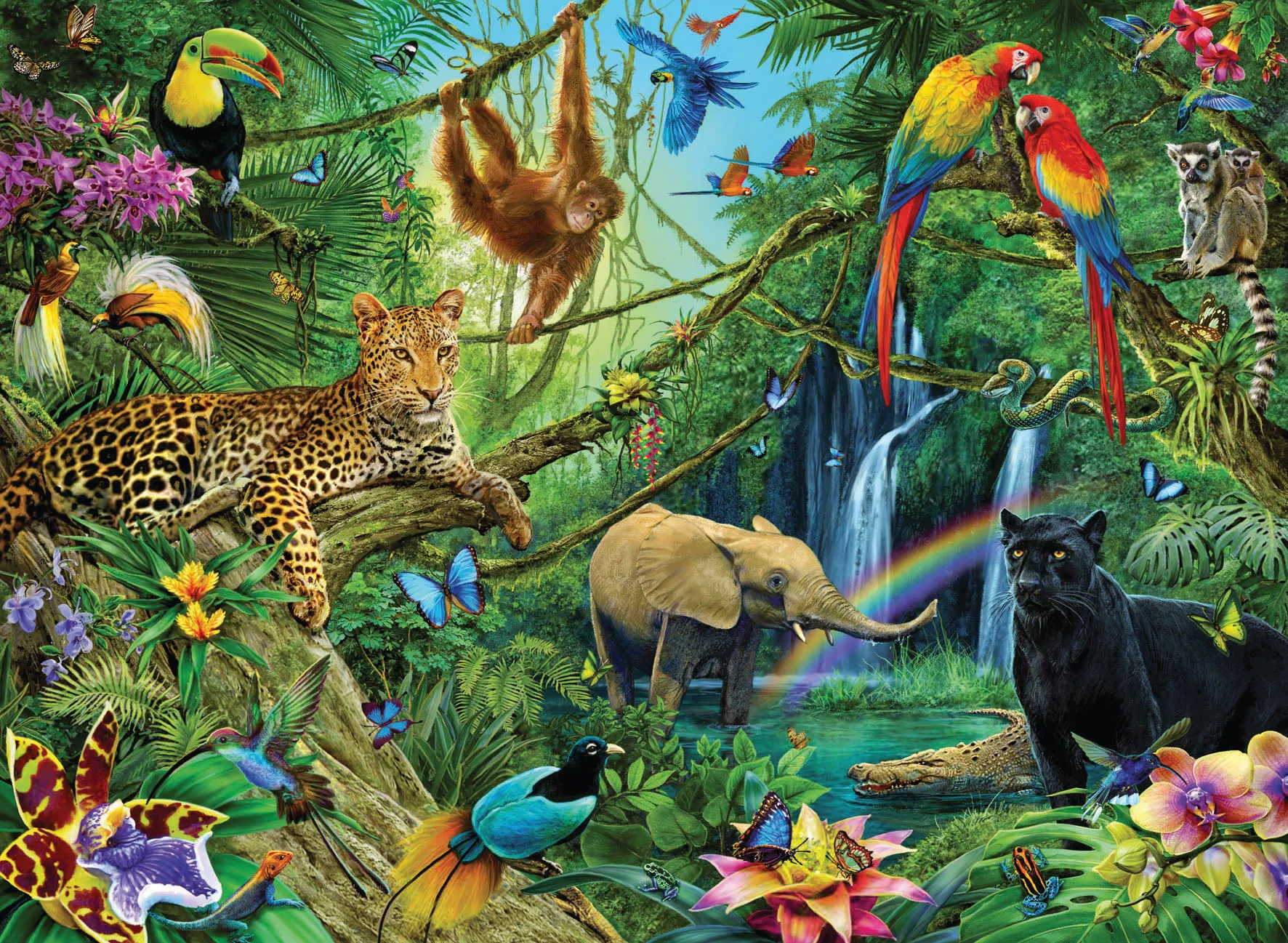 Ravensburger Animals in the Jungle Puzzle 200 Pieces