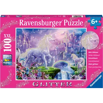 Ravensburger Unicorn Kingdom Puzzle Glitter 100 Pieces