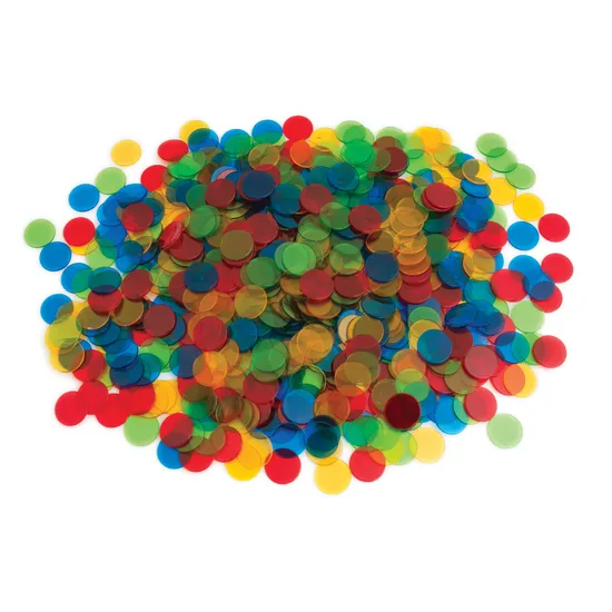 Teachables Translucent Round Counters – 19mm, 1000 Pieces