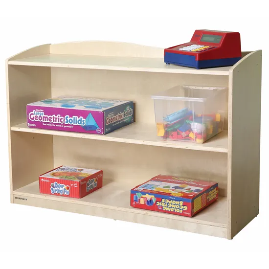 Two Level Storage Units Stockholm Spaces Closed-Back 2-Shelf Storage Unit