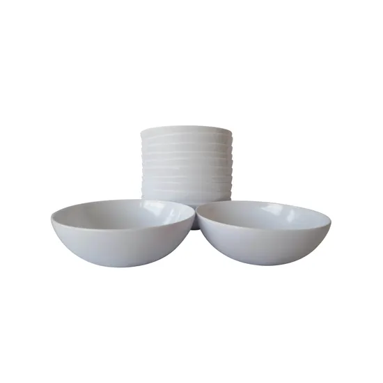 MTA Essentials Melamine Bowls White – 14x cm, Pack of 12 MTA