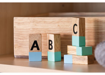Teachables Wooden Alphabet Blocks – Uppercase Lowercase, Set of 100