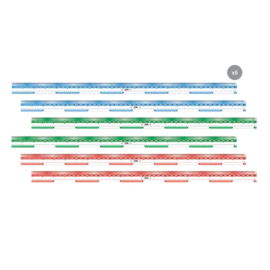 Transparent Metre Rulers – Class Set
