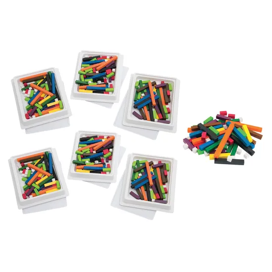 Cuisene Rods Teachables Cuisenaire Rods – Multi Pack, 6 Sets