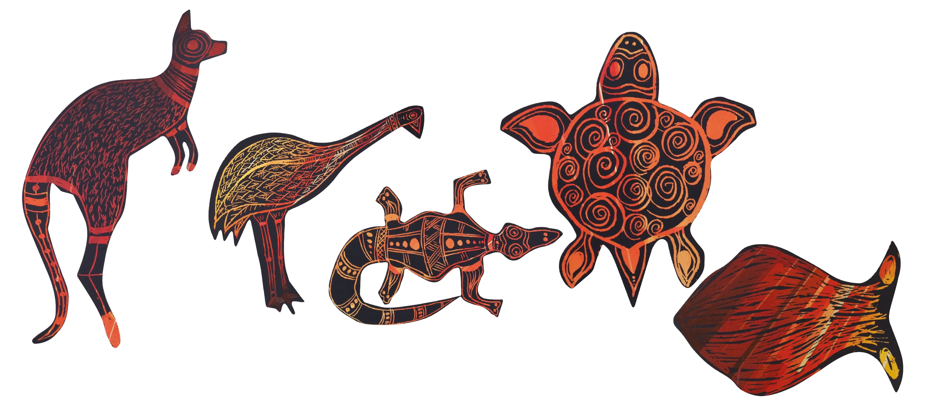 Australian Animals Aboriginal Clipart Australian Aboriginal Geometric