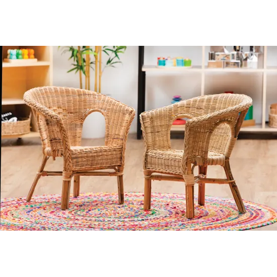 Woven Wicker Chair Natural