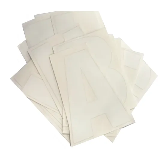 White Vinyl Letters A to Z 100mm