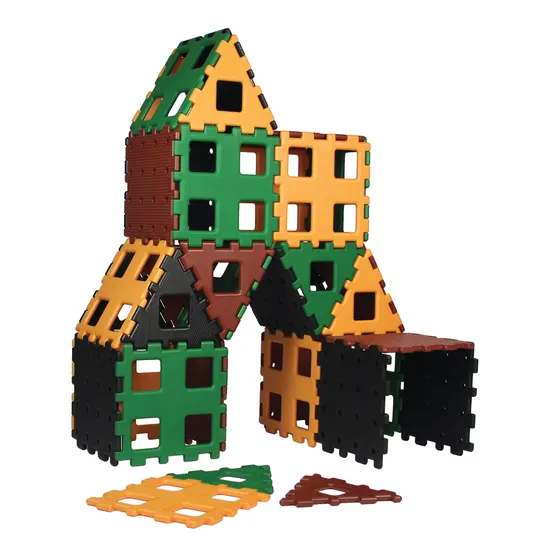 Polydron XL - Natural Colours - 36 Pieces